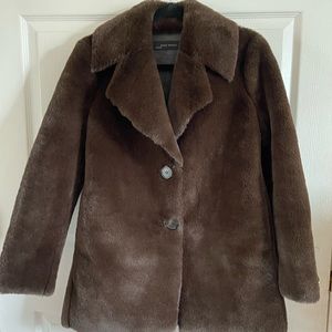 Zara Brown Fur Coat